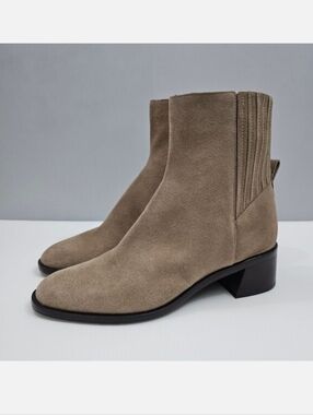 Dolce Vita Linny H20 Chelsea Ankle Boot Womens 9.5 Brown Suede Waterproof Fall